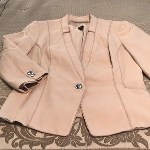 WHBM Lined linen blazer
